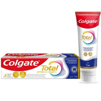 Colgate зубная паста total профессионал чистка отбеливающая 75 мл 