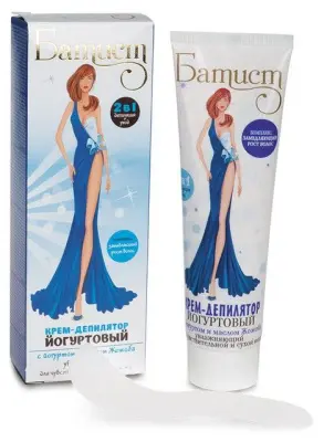 Батист крем депилятор для сух и чув кожи йогуртовый 100мл 