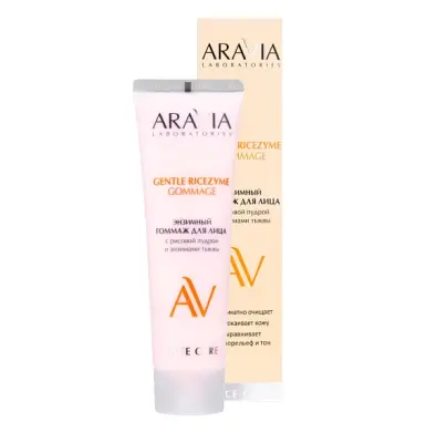 Aravia laboratories энзимный гоммаж для лица с рисовой пудрой и энзимами тыквы gentle ricezyme gommage 100 мл 