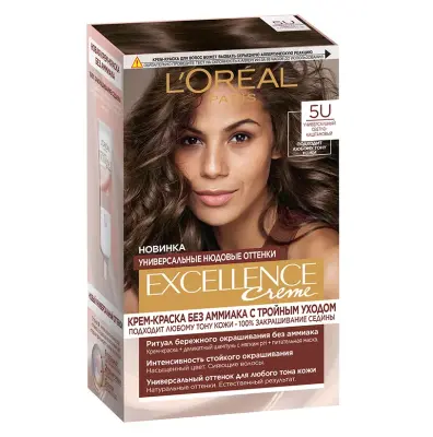 L`oreal Excellence краска для волос Nudes 5U светло каштановый 