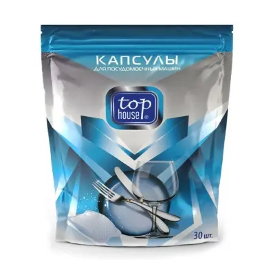 Top House капсулы для посудомоечных машин 30шт 
