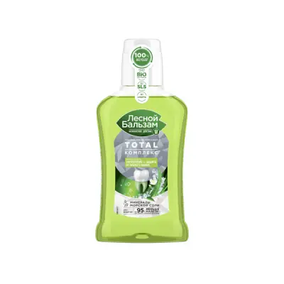 Лесной бальзам ополаскиватель для полости рта тройной эффект с алоэ и белым чаем 250 мл 