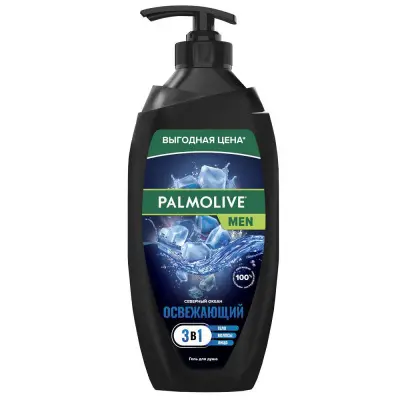 Palmolive men cеверный океан с морскими минералами 3 в 1 для тела волос и лица 750 мл 