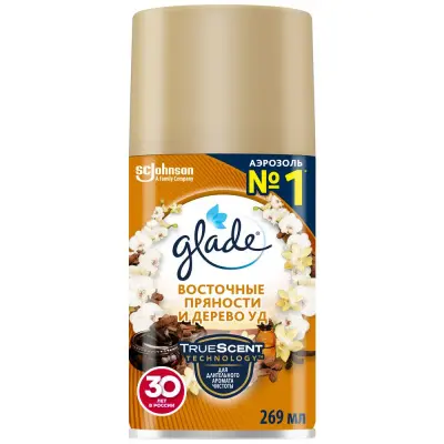 Glade automatic запасной баллон восточные пряности и дерево уд 269 мл 