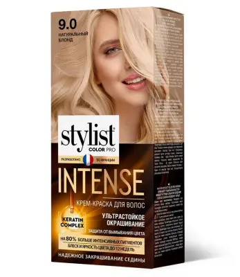 Stylist Color Pro Intense краска для волос тон 9.0 натуральный блонд 
