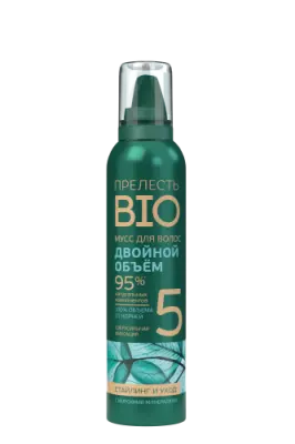 Прелесть Био мусс для волос морские минералы сверхсильная фиксация 160 мл 