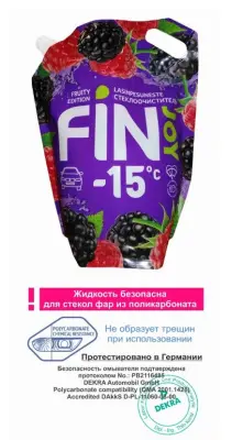 Стеклоомыватель fin joy fruity -15 dp 3л 