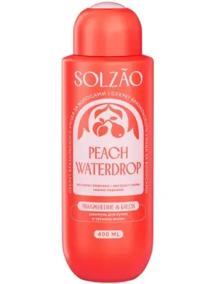Solzao шампунь для волос увлажнение и блеск 400 мл 