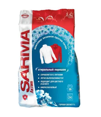 Сарма актив стиральный порошок автомат горная свежесть 2,4 кг 