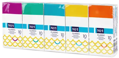 Bella платочки носовые №1 classic двухслойные mega pack 10 уп по 10 платочков сибирь 