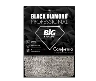 BIG City салфетка из микрофибры black diamond 1 шт 