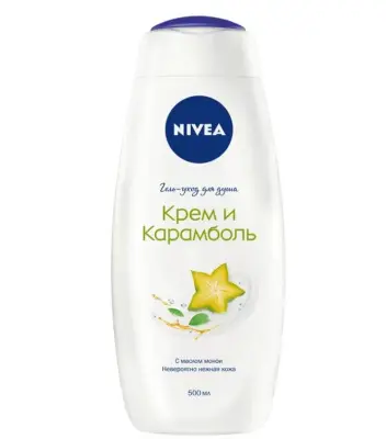 Nivea гель уход для душа крем карамболь 500 мл 