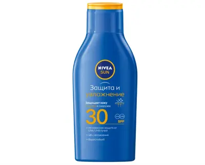 Nivea увлажняющий солнцезащитный лосьон защита и увлажнение spf 30 100 мл 