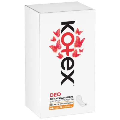 Kotex normal deo прокладки ежедневные 56 шт 