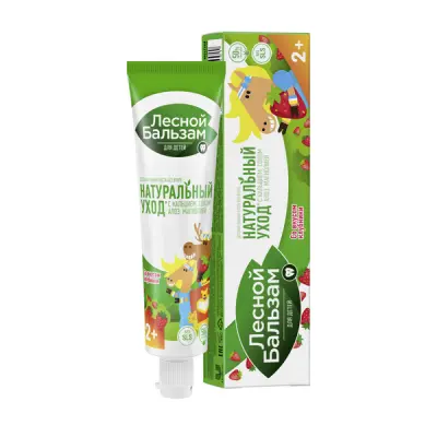 Лесной бальзам паста зубная для детей с 2 лет нежная клубника 50 мл 