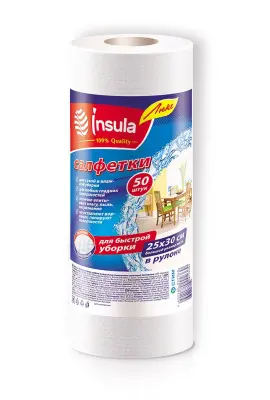 Insula люкс салфетки в рулоне 50 штук 