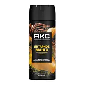 Акс дезодорант мужской спрей парфюмированный янтарное манго 72ч защиты от пота и запаха 150 мл