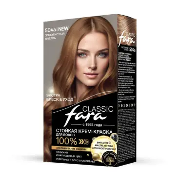 Fara 504 а краска для волос золотистый янтарь 