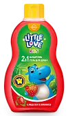 Little love детский шампунь гель для душа 2 в1 сладкая клубника 400 мл