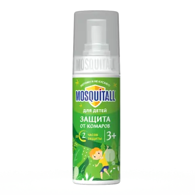 Mosquitall cпрей нежная защита для детей от комаров 100 мл 