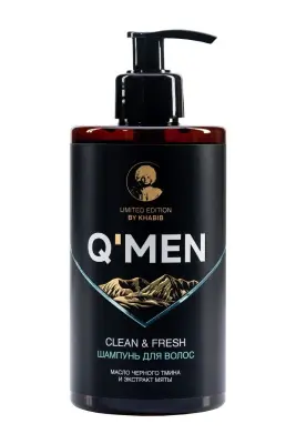 Q’men шампунь чистота и свежесть мужской, 410 мл 
