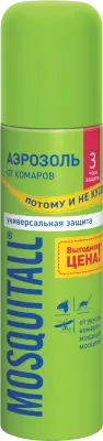 Mosquitall аэрозоль универсальная защита от комаров 150 мл 