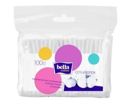 Bella ватные палочки 100 шт полиэт мед 