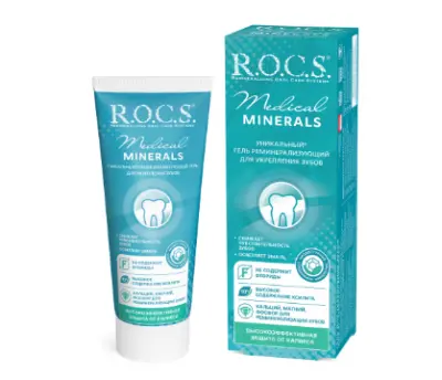 Rocs medical minerals гель для укрепления зубов 45 гр 