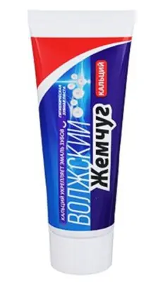 ВЕСНА Зубная паста 'Волжский жемчуг' Кальций, 90г, без пенала 