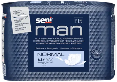 BELLA Вкладыши урологические SENI MAN  Normal по 15 шт 