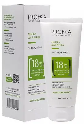 PROFKA маска для лица anti acne mask с термальной грязью и салициловой кислотой 175 мл 