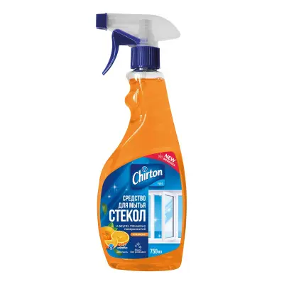Chirton средство для стекол с курком апельсин 750 мл 
