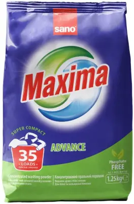 SANO максима стиральный порошок концентрированный эдванс 1,25кг 