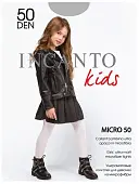 Incanto колготки детские micro 50 80/8 grigio melange 140 146  колготки тонкие 8 50 детские