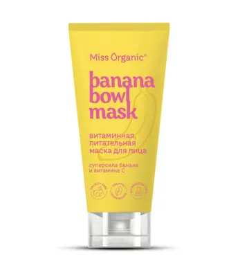Miss Organic витаминная экстрапитательная маска для лица banana bowl mask 50 мл 