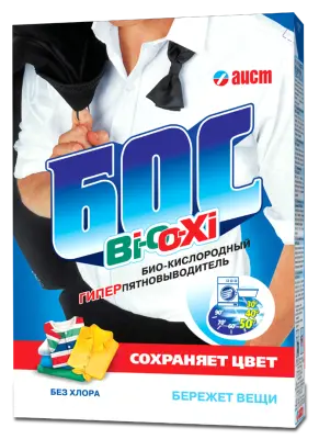 Бос плюс био окси пятновыводитель порошок 500г 