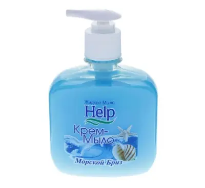 Help жидкое мыло морской бриз 300 г с дозатором 