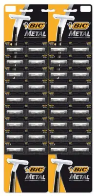 BIC Метал станки одноразовые на карте с одним лезвием заказ кратно 36 штукам 