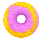 КМ Гейзер для ванны 'Клубнично-банановый пончик', 140г