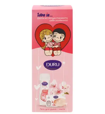 Duru подарочный набор hydro pure гель для душа сакура + мыло сакура 