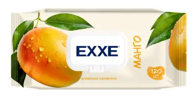 Exxe влажные салфетки манго 120 шт 