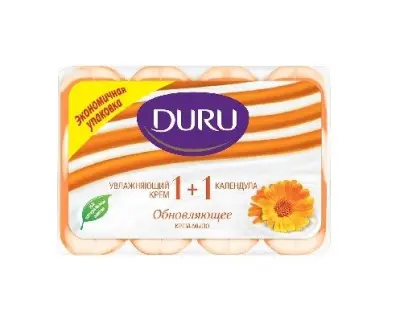 Duru туалетное мыло 1+1 Календрура Soft Sensations 4шт по 80г 