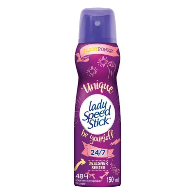 Lady Speed Stick дезодорант антиперспирант спрей unique be yourself 150 мл 