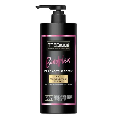 ТРЕСеммé гладкость и блеск шампунь бессульфатный очищение увлажнение блеск 1000 мл 