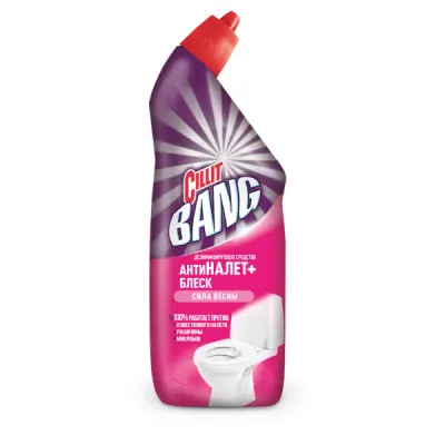 Cillit Bang антиналет блеск сила весны для чистки и дезинфекции туалета 450 мл 