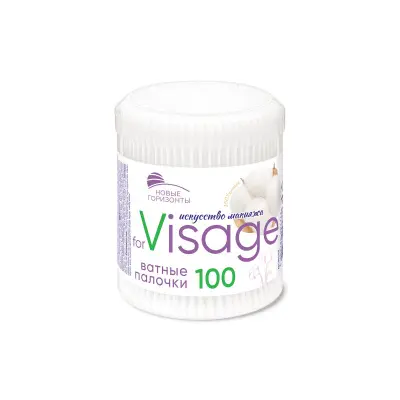 Новые горизонты ватные палочки for visage 100 шт круг уп 