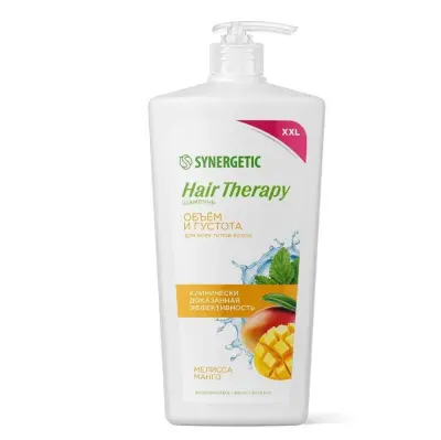 Synergetic шампунь объем и густота волос hair therapy 900 мл 