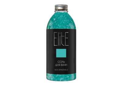 Elite соль для ванн морские минералы 1200 г банка 