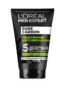 L`OREAL MEN  Гель д/умывания Чёрный уголь, 100 мл