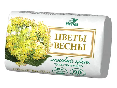 ВЕСНА цветы весны туалетное мыло липовый цвет 90 г 
